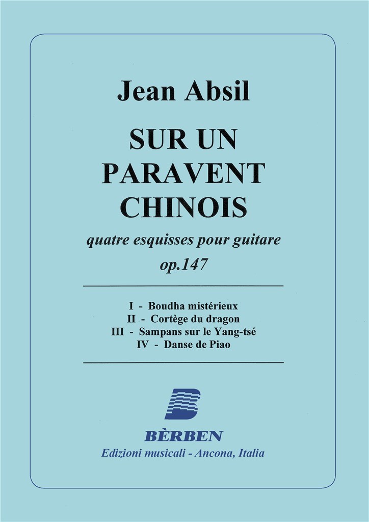 Sur Un Paravent Chinois Op 147